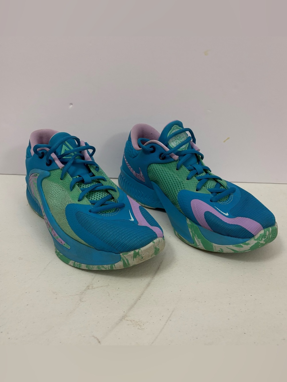Nike Zoom Freak Birthstone Size 7Y laser Blue Running Shoes Sneakers basketball